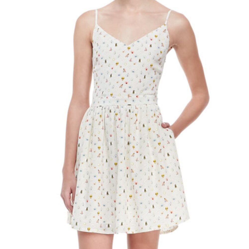 Joie Hudette Silk Dress in Bug-Print